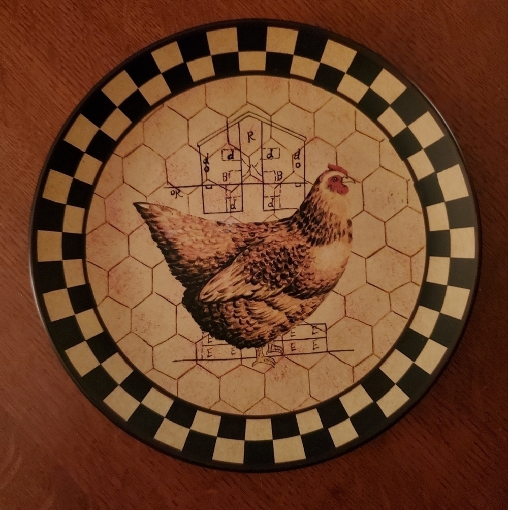 Unbranded Rooster Plate Decor 10"